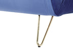 Single Sofa Bed VESTFOLD Velvet Navy Blue