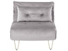 Single Sofa Bed Velvet Grey