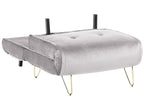 Single Sofa Bed VESTFOLD Velvet Grey