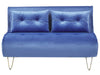 2 Seater Velvet Sofa Bed Navy Blue