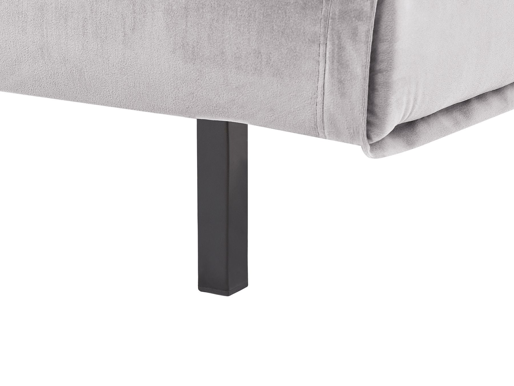 2 Seater Velvet Sofa Bed Grey VESTFOLD