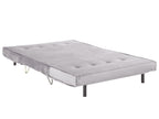 2 Seater Velvet Sofa Bed Grey VESTFOLD