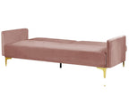 Sofa Bed LUCAN Velvet Pink 3 Seater