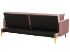 Sofa Bed LUCAN Velvet Pink 3 Seater