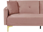 Sofa Bed LUCAN Velvet Pink 3 Seater