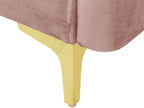 Sofa Bed LUCAN Velvet Pink 3 Seater