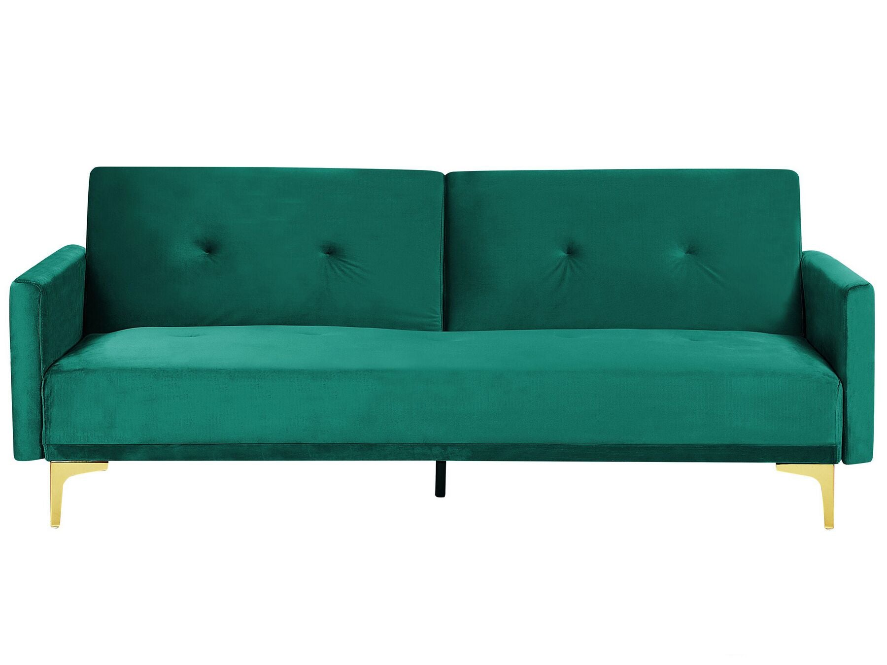 Sofa Bed LUCAN Velvet Emerald Green 3 Seater