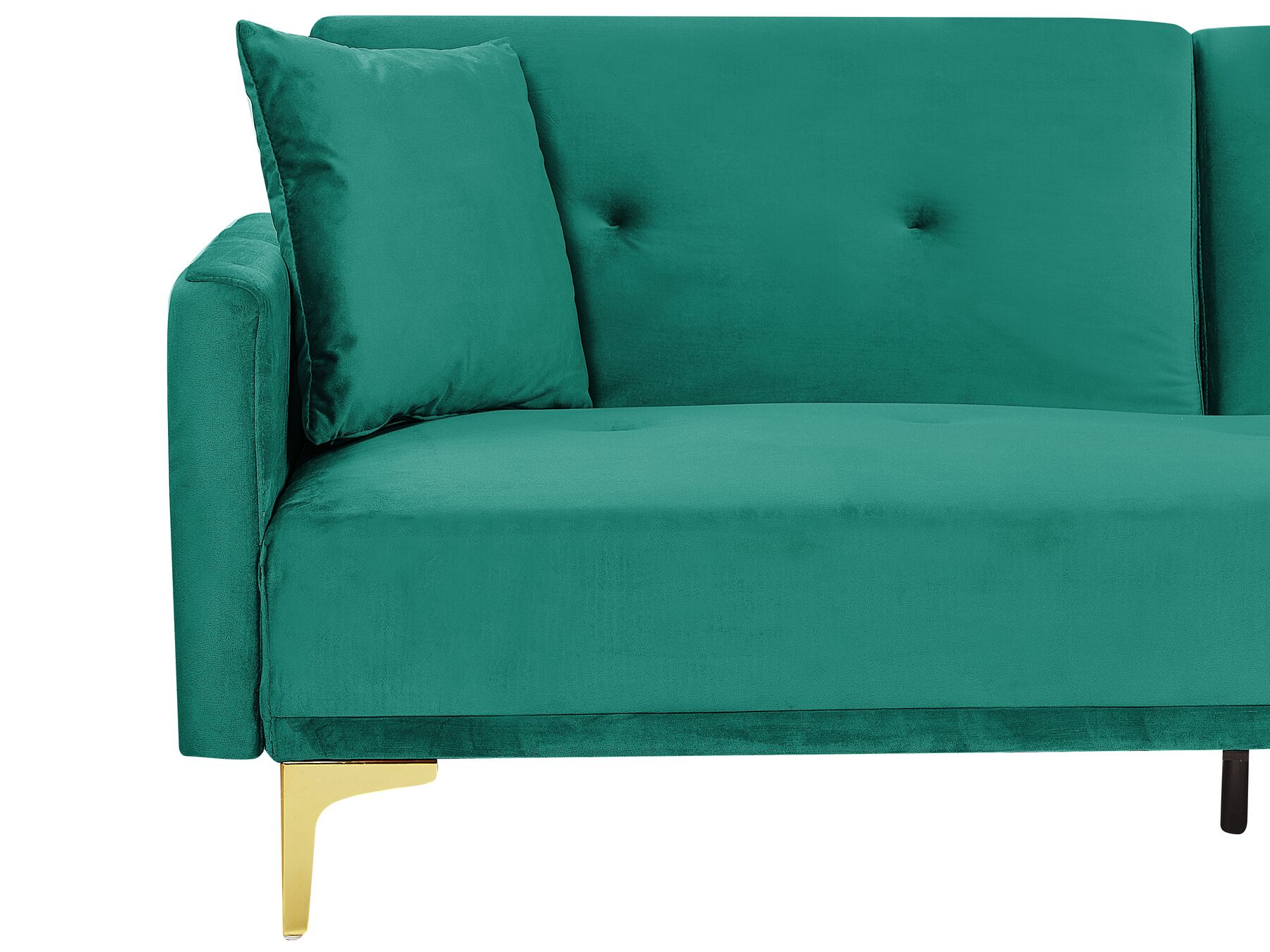 Sofa Bed LUCAN Velvet Emerald Green 3 Seater