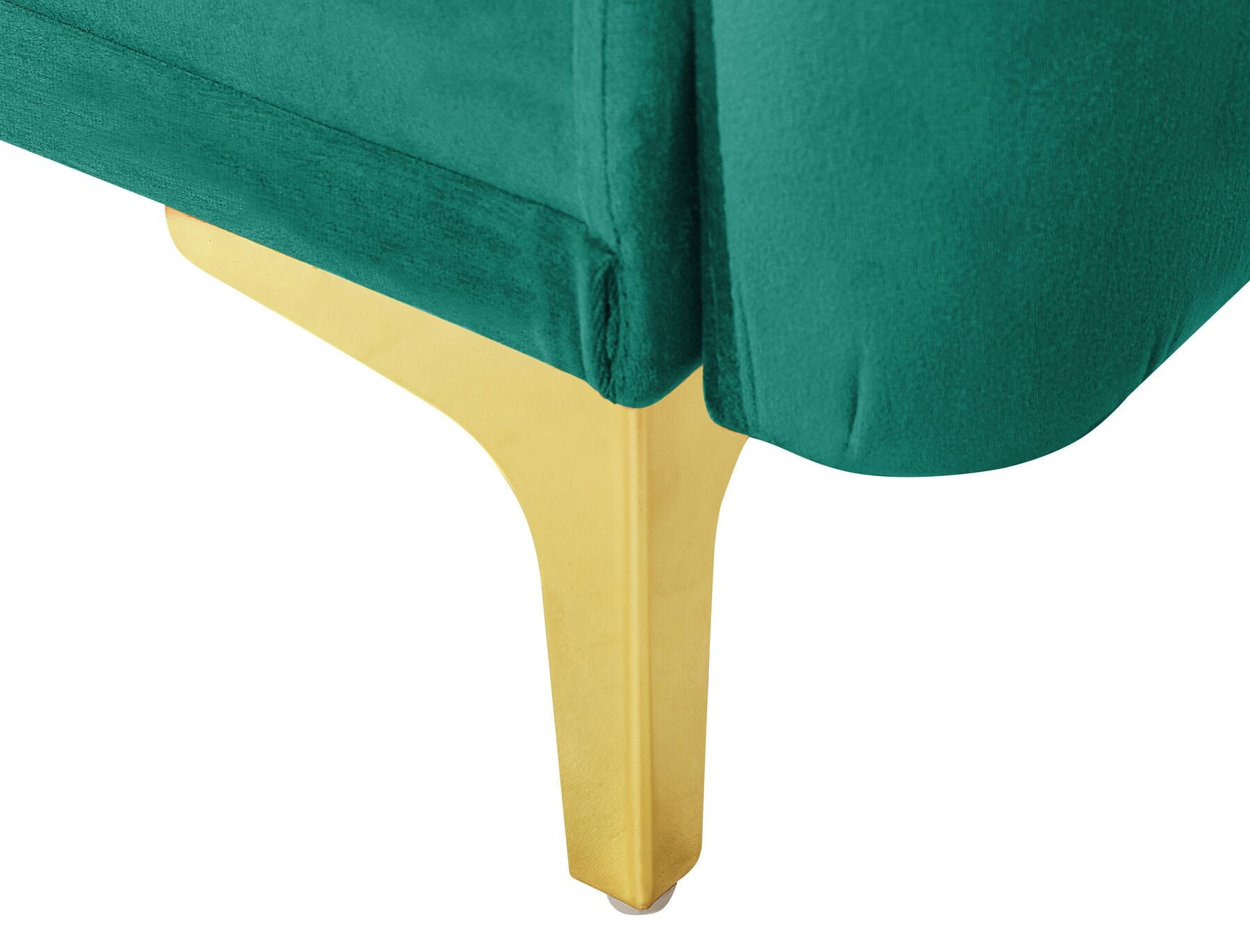 Sofa Bed LUCAN Velvet Emerald Green 3 Seater