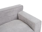 3 Seater Jumbo Cord Sofa Light Grey VISKAN
