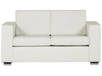 2 Seater Leather Sofa White HELSINKI