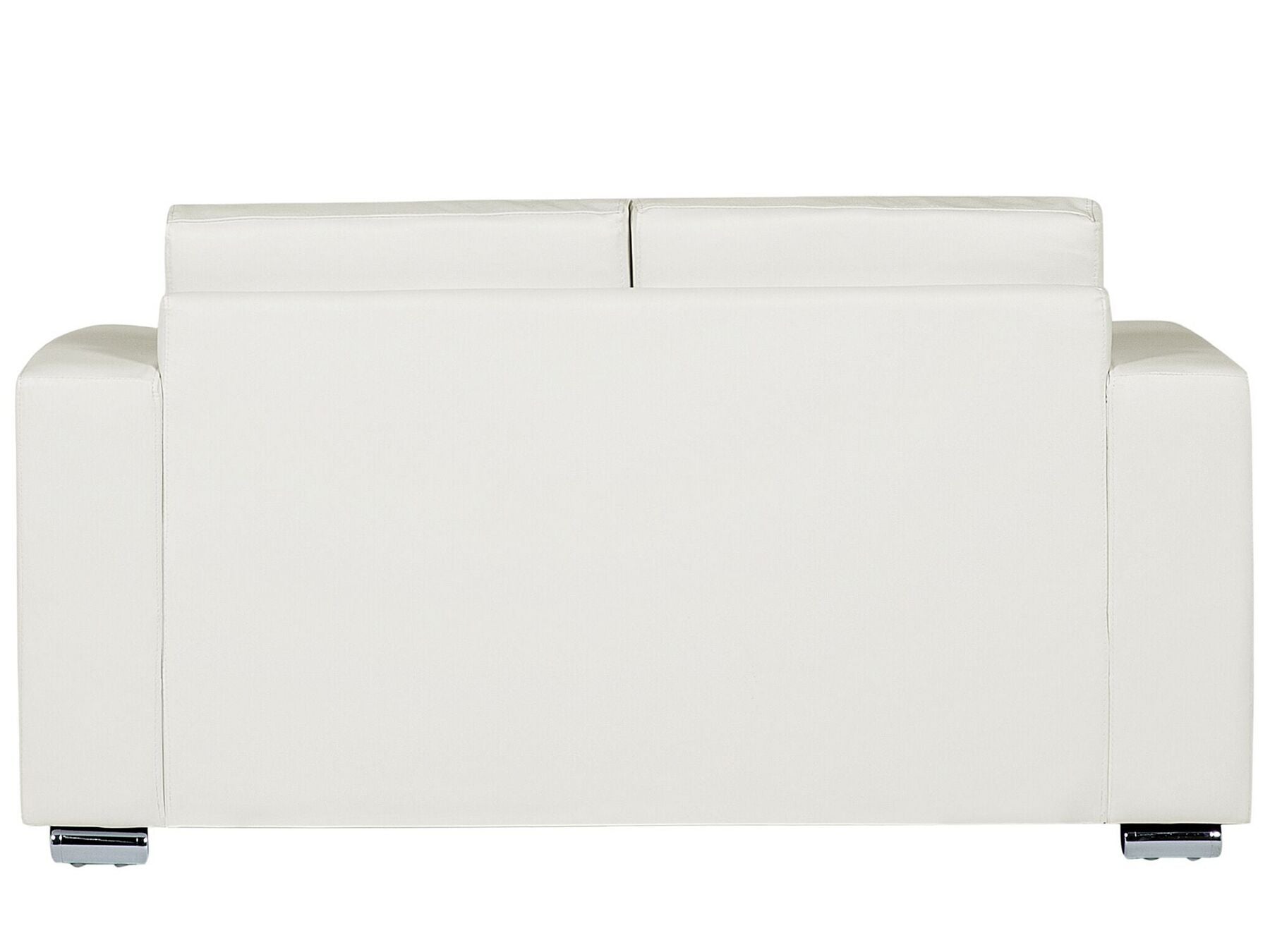2 Seater Leather Sofa White HELSINKI