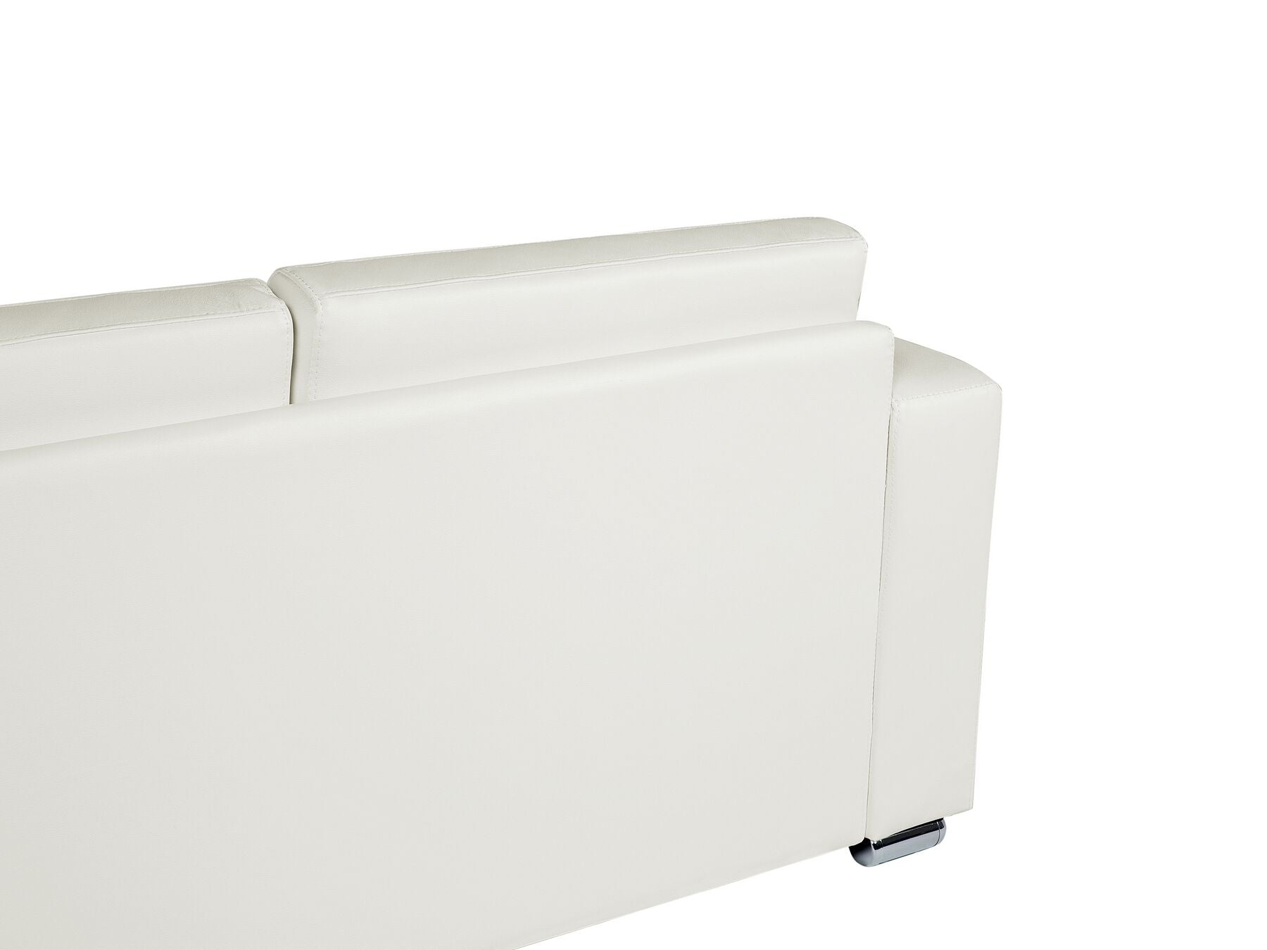 2 Seater Leather Sofa White HELSINKI