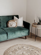 Sofa Bed SENJA Velvet Emerald Green 3 Seater