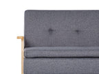 Sofa Bed TJORN Fabric Grey 3 Seater