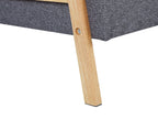 Sofa Bed TJORN Fabric Grey 3 Seater
