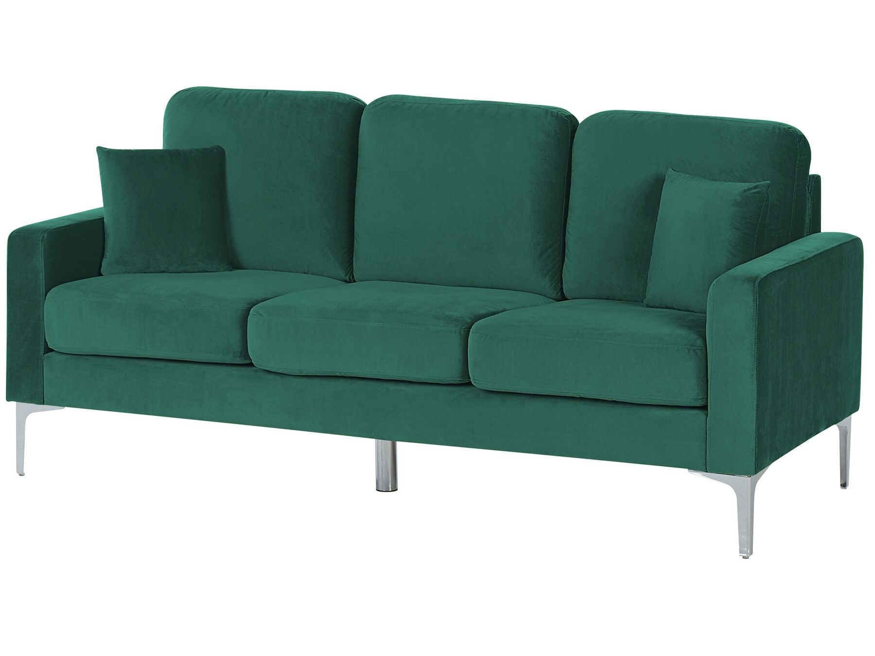 3 Seater Velvet Sofa Green GAVLE