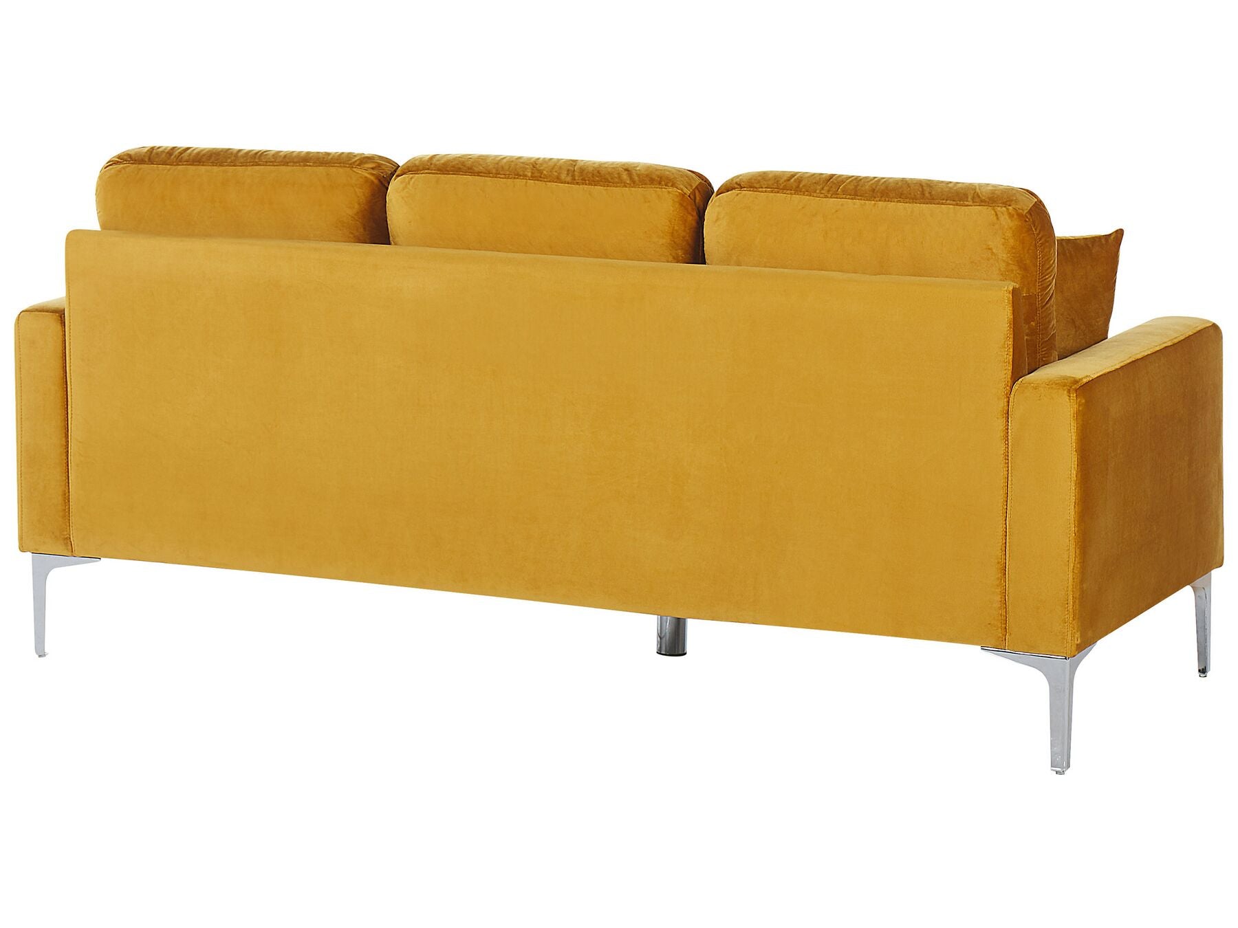 3 Seater Velvet Sofa Yellow GAVLE