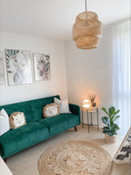 Sofa Bed SENJA Velvet Emerald Green 3 Seater