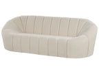 3 Seater Boucle Fabric Sofa White LOMMA