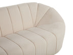 3 Seater Boucle Fabric Sofa White LOMMA