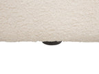 3 Seater Boucle Fabric Sofa White LOMMA