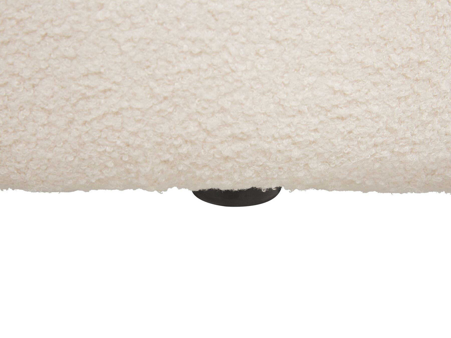 3 Seater Boucle Fabric Sofa White LOMMA