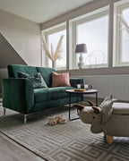2 Seater Velvet Sofa Green FENES