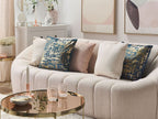 3 Seater Boucle Fabric Sofa White LOMMA