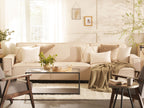 Corner Sofa Bed ROMEDAL Fabric Beige 3 Seater Right Hand