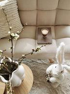 Sofa Bed INGARO Fabric Beige 2 Seater