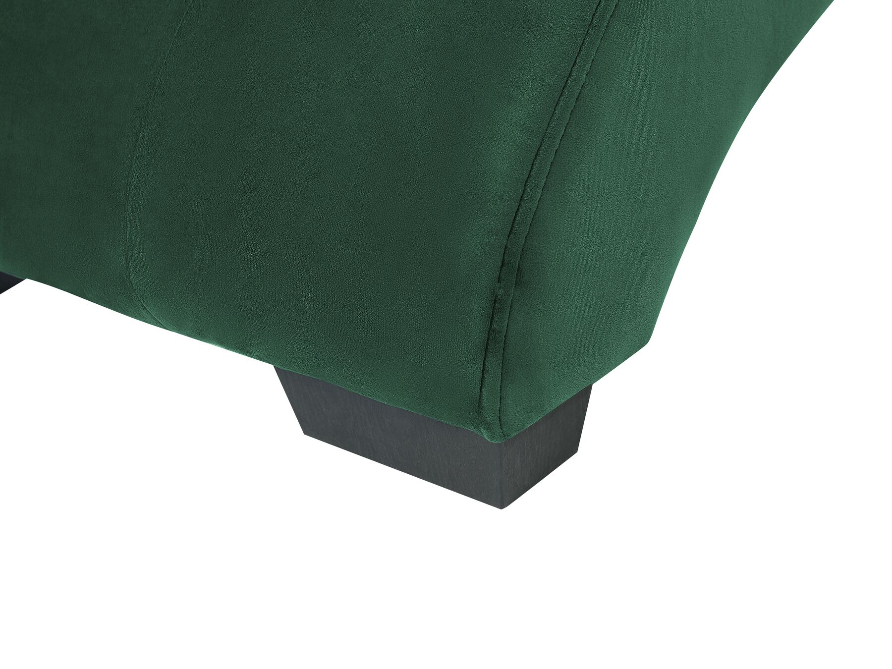 Chaise Longue SIMORRE Velvet Emerald Green with Built-In Bluetooth Speaker