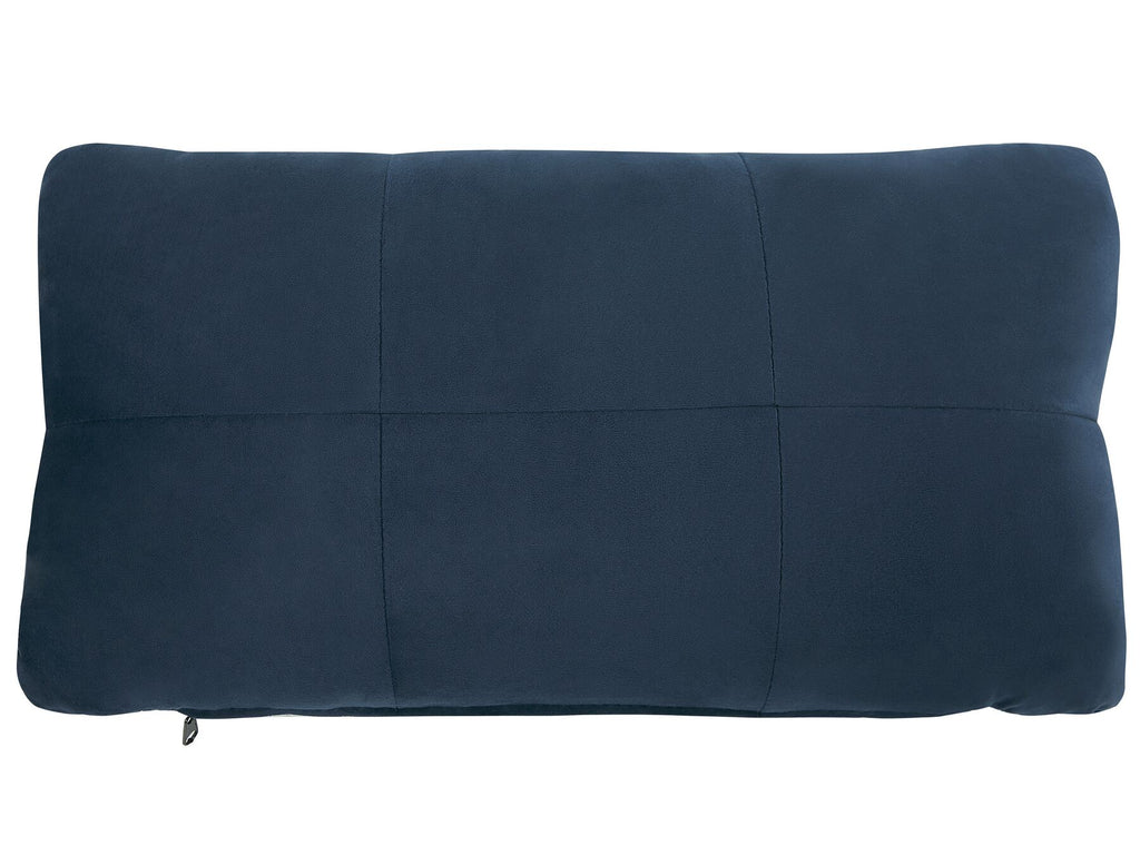 Chaise Longue SIMORRE Velvet Dark Blue with Built-In Bluetooth Speaker