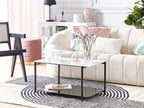 3 Seater Boucle Fabric Sofa White LOMMA