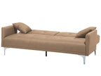Sofa Bed LUCAN Fabric Sand Beige 3 Seater