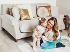 2 Seater Velvet Sofa Off-White EIKE