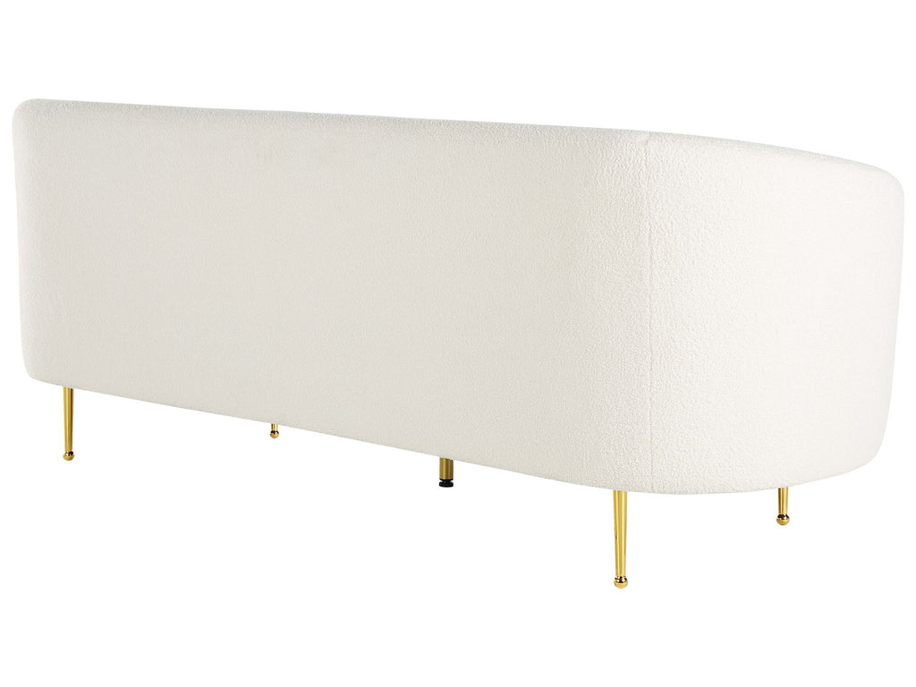 3 Seater Boucle Sofa White LOEN