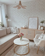 Sofa Bed FALSTER Fabric Beige with Storage 3 Seater