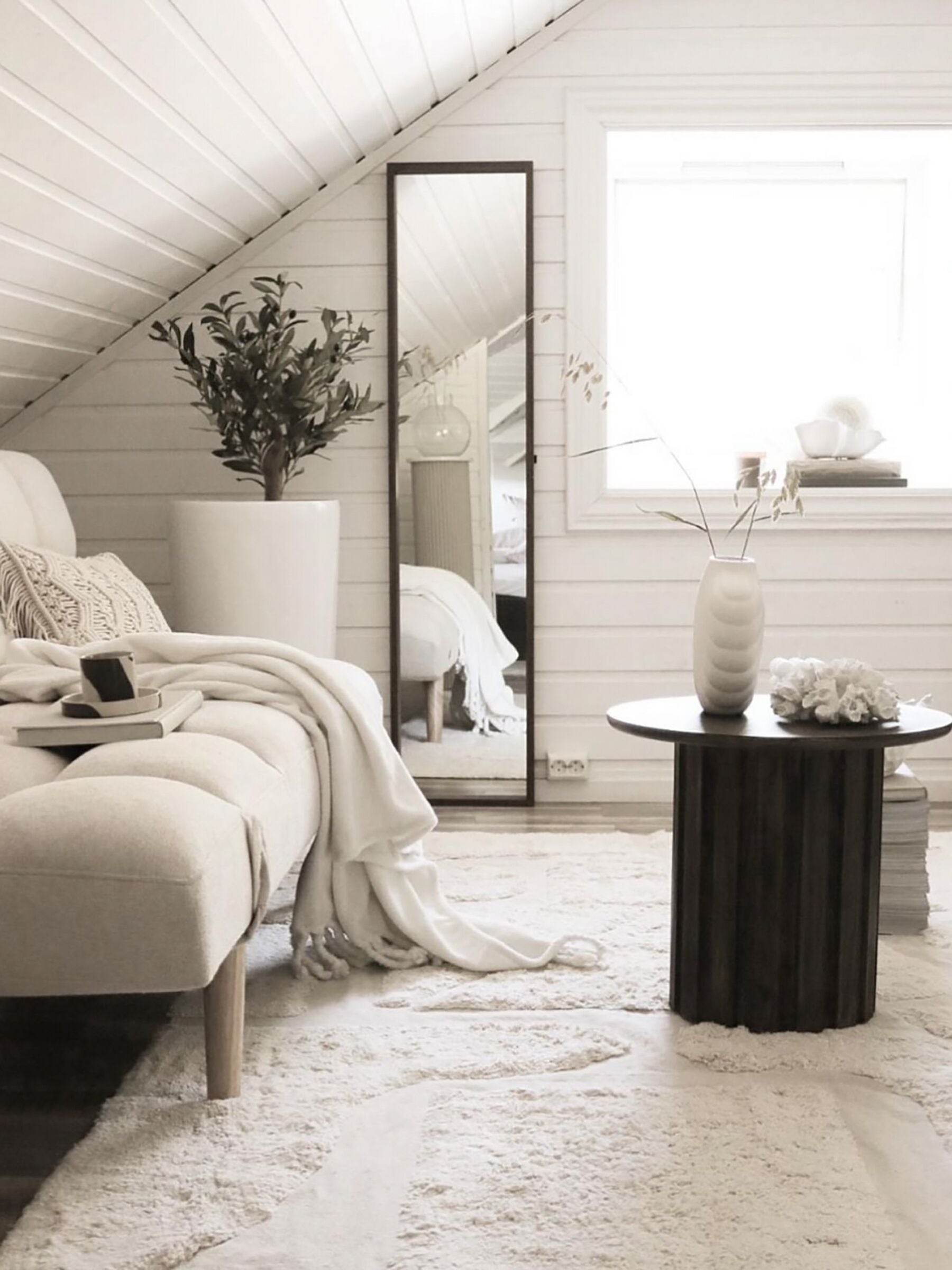 Sofa Bed INGARO Fabric Beige 2 Seater