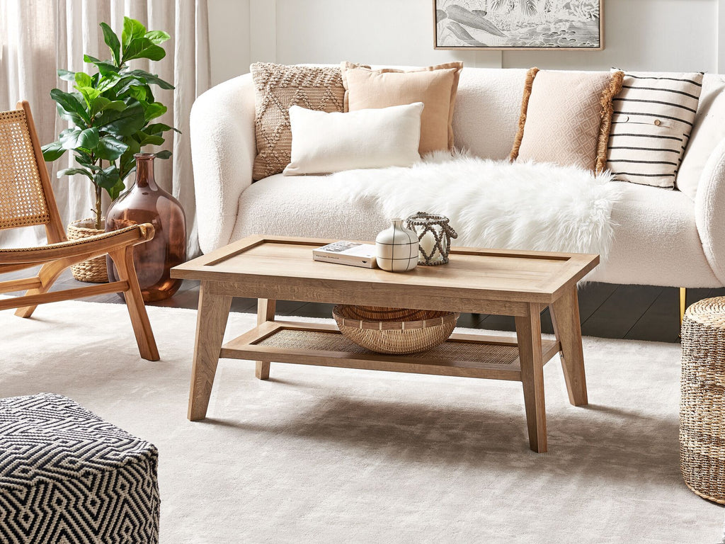 2 Seater Boucle Sofa White LOEN