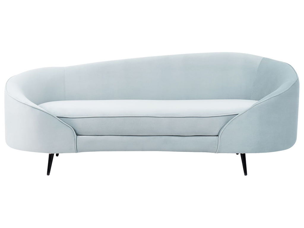 Velvet Sofa Light Blue SAVAR