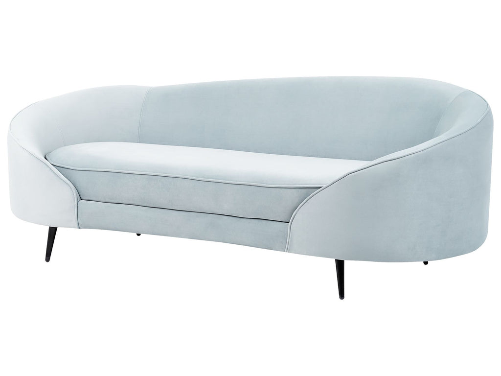 Velvet Sofa Light Blue SAVAR