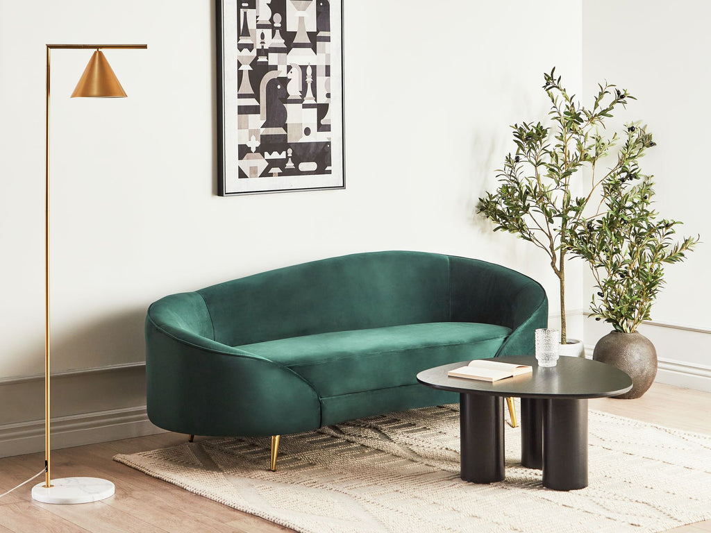 Velvet Sofa Emerlad Green SAVAR