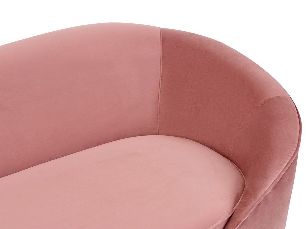 Velvet Sofa Pastel Pink SAVAR