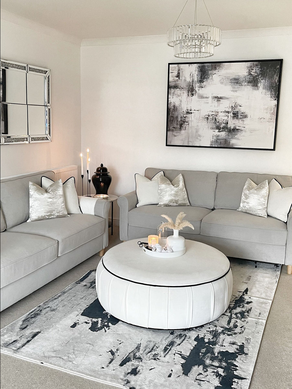 3 Seater Velvet Sofa Beige RONNEBY