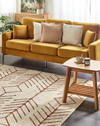 3 Seater Velvet Sofa Yellow GAVLE