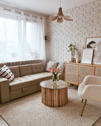 Sofa Bed FALSTER Fabric Beige with Storage 3 Seater