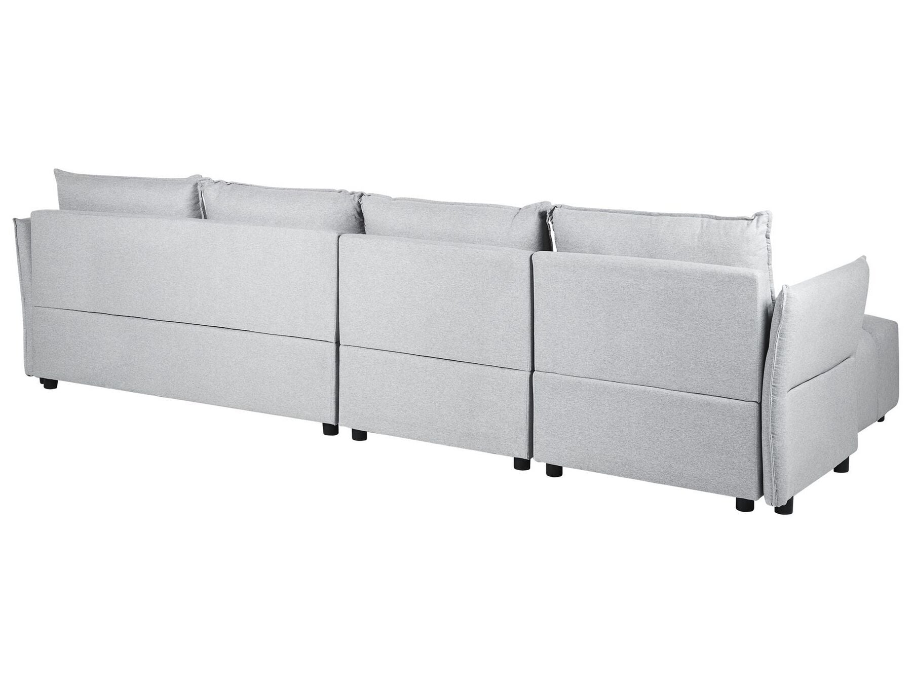 Corner Sofa TOMRA Fabric Light Grey 4 Seater Right Hand