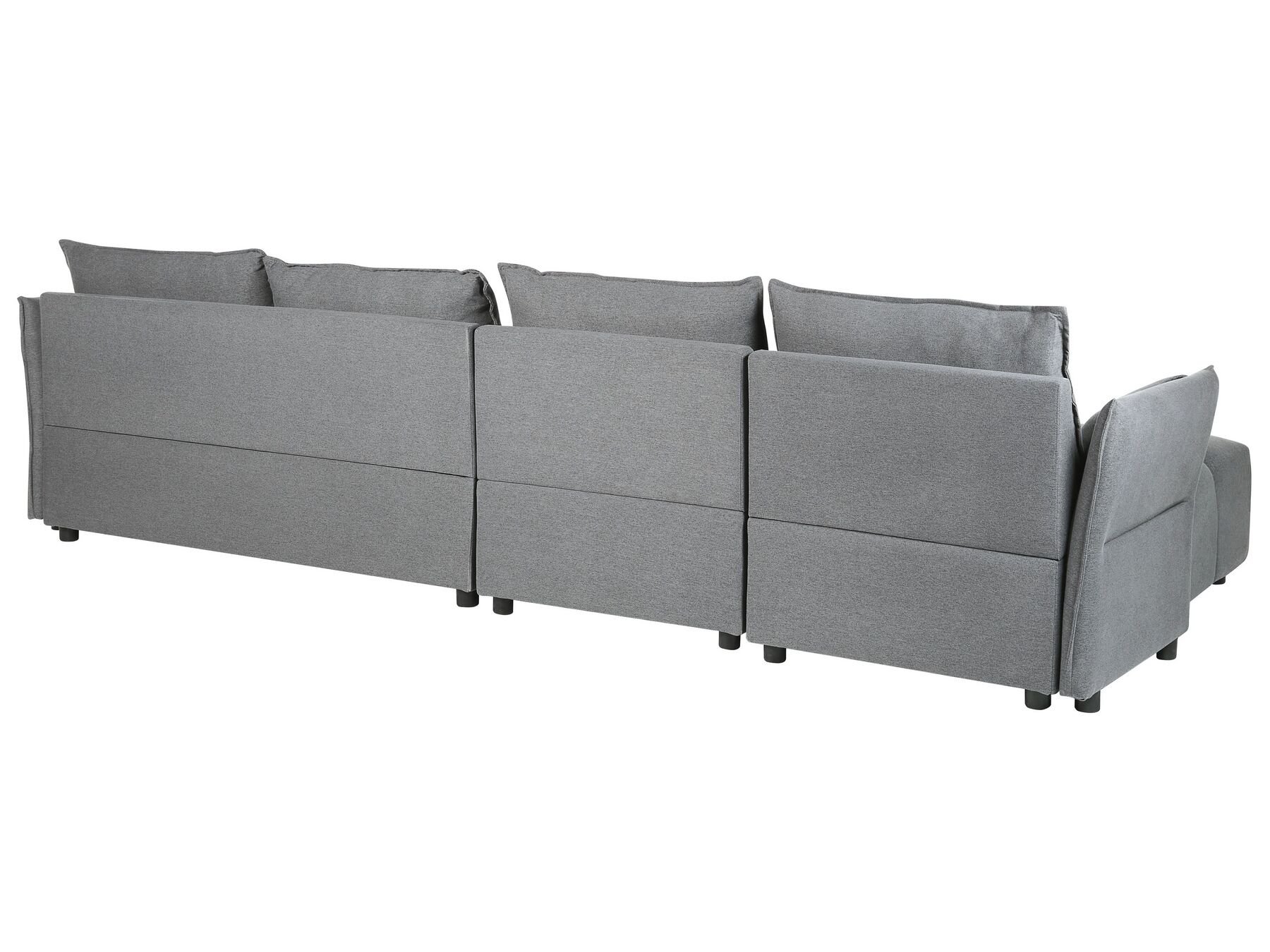 Corner Sofa TOMRA Fabric Dark Grey 4 Seater Right Hand