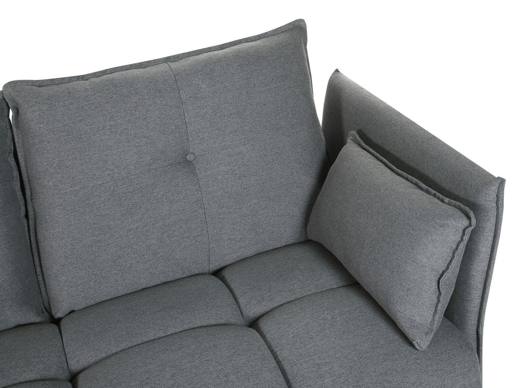 Corner Sofa TOMRA Fabric Dark Grey 4 Seater Right Hand